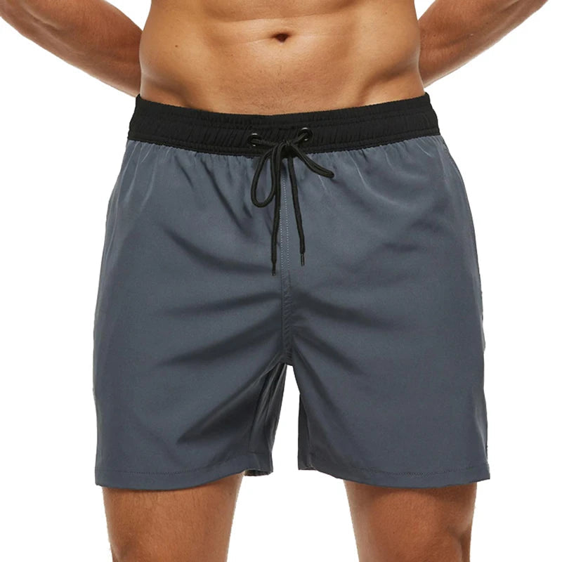 Men's Summer Swimming Board Shorts Sport Breathable Elastic Waist Mesh Liner With Pocket Shorts Swim Trunks The Clothing Company Sydney