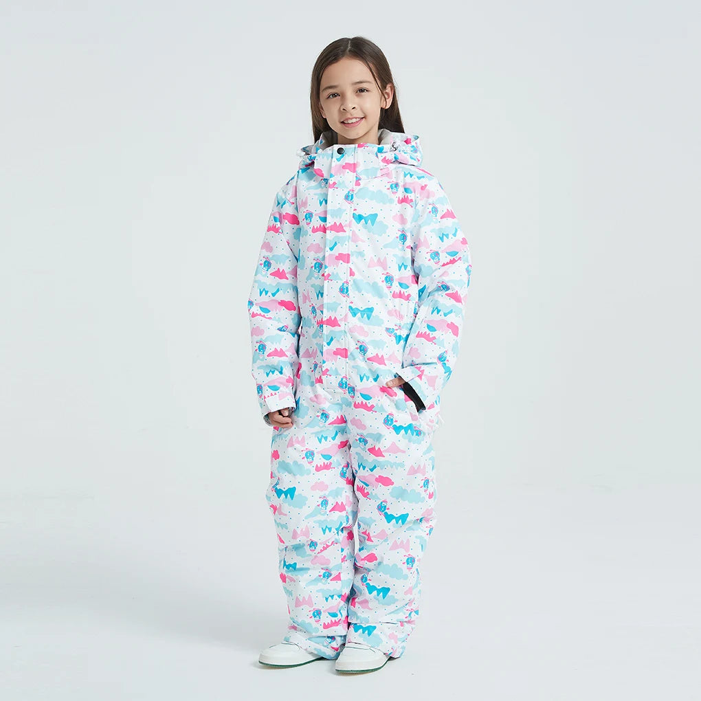 Children's Jumpsuit Ski Wear Snow Suit Snowboarding Clothing Windproof Waterproof Winter Outdoor Costumes For Boy's and Girl's The Clothing Company Sydney