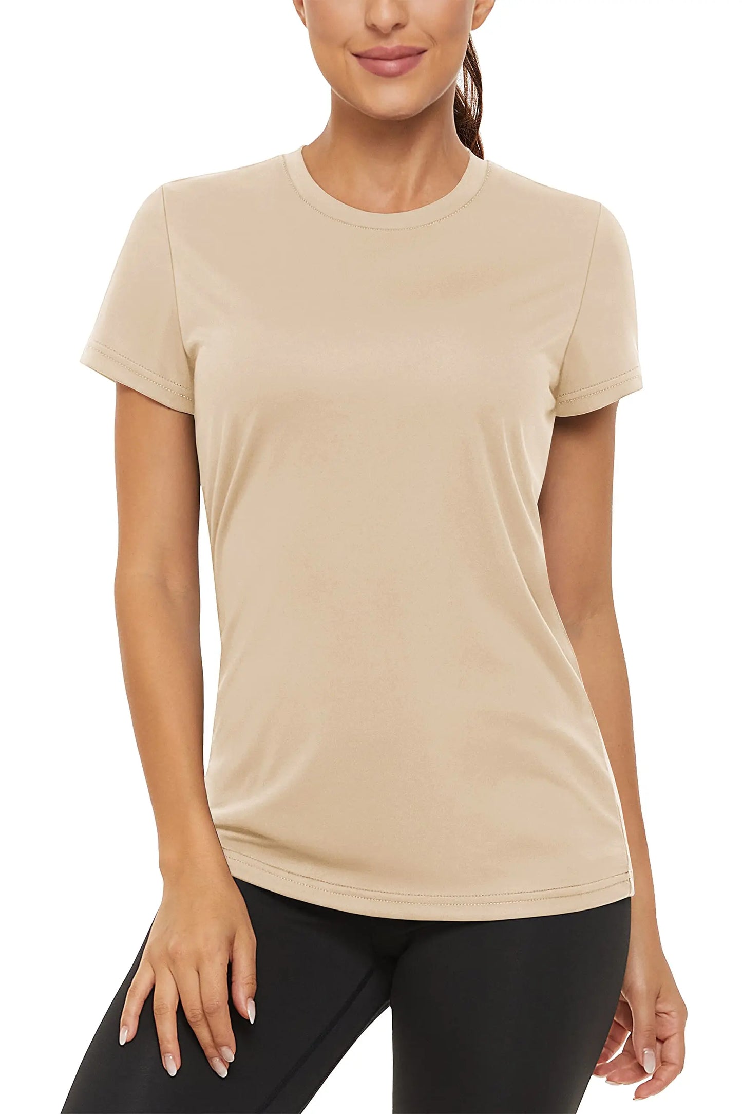 Summer Casual T-shirts UPF 50+ Quick Dry Womens Skin Sun Protection T-shirt Outdoor Running Swim Athletic T shirts Tops - The Clothing Company Sydney