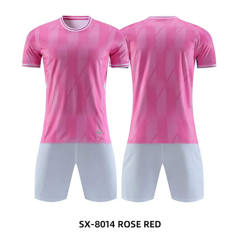 Adult Kids Customised Football Jerseys Soccer Uniform Mem Women Team Training Quick-Drying Sportswear Futsal Tracksuit Outfit