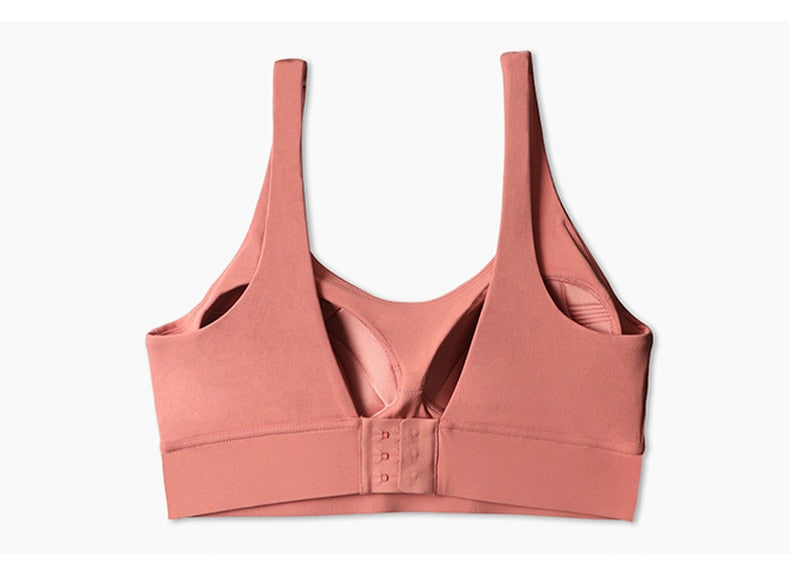 Women's Sports Bra Yoga Underwear Fixed Chest Pad Crop Tops Gym Sports Bras Shockproof Fitness Push Up Workout Bralette The Clothing Company Sydney