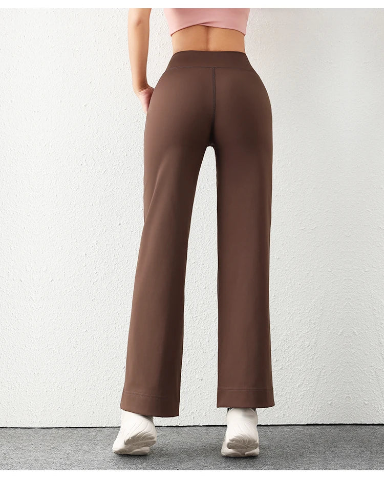Women's Casual Loose Straight Running Sweatpants Wide Leg Drawstring Design With Side Pockets Leggings Yoga Pants The Clothing Company Sydney