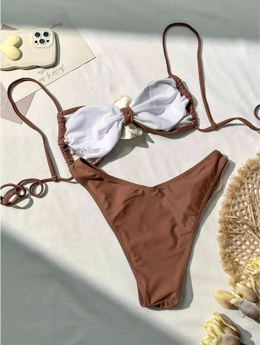 Women's Swimwear 2 Piece Swimsuit Swimming Bathing Suits Brazilian Bikini Set Beachwear Pool Bather