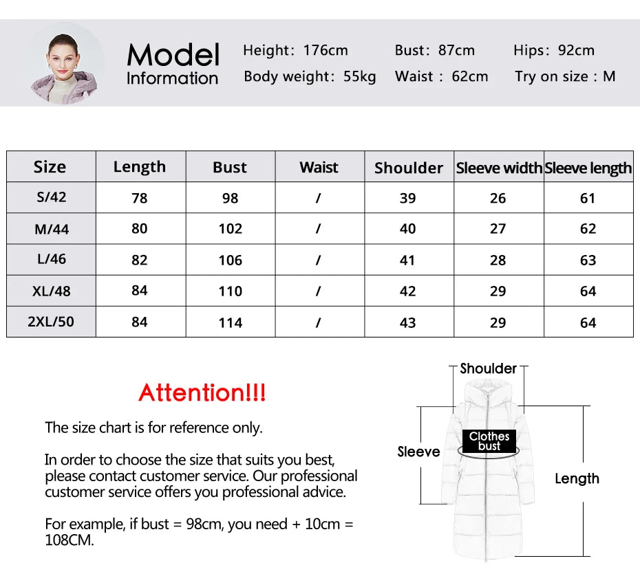 Women's Padded Coat Autumn Mid-Length Loose Parka Light Cotton Quilted Jacket - The Clothing Company Sydney