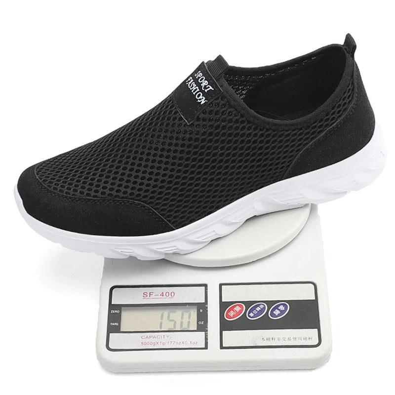 Lightweight Men's Breathable Slip on Casual Sneakers Anti-slip Flats Outdoor Walking Shoes - The Clothing Company Sydney