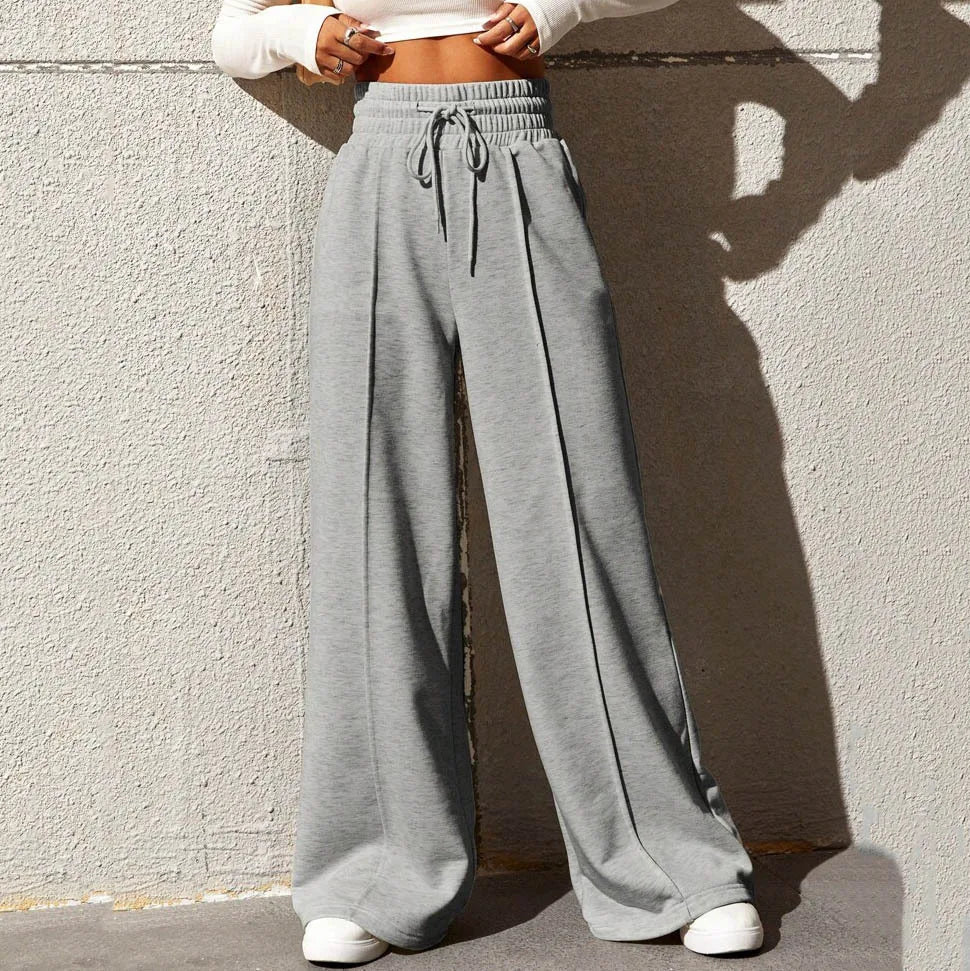 Women's Sports pants straight tube loose fitting pants wide leg pants outdoor dance casual pants The Clothing Company Sydney
