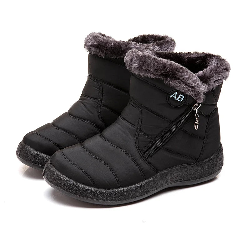 Women's Winter Ankle Boots Snow Low Heels Winter Footwear The Clothing Company Sydney