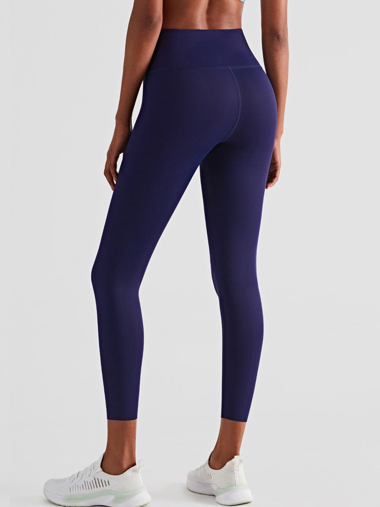 Women's Double Layer Abdominal Tightening Fitness Yoga Pants High Waist Hip Lifting Gym Sports Leggings Nude Tights The Clothing Company Sydney