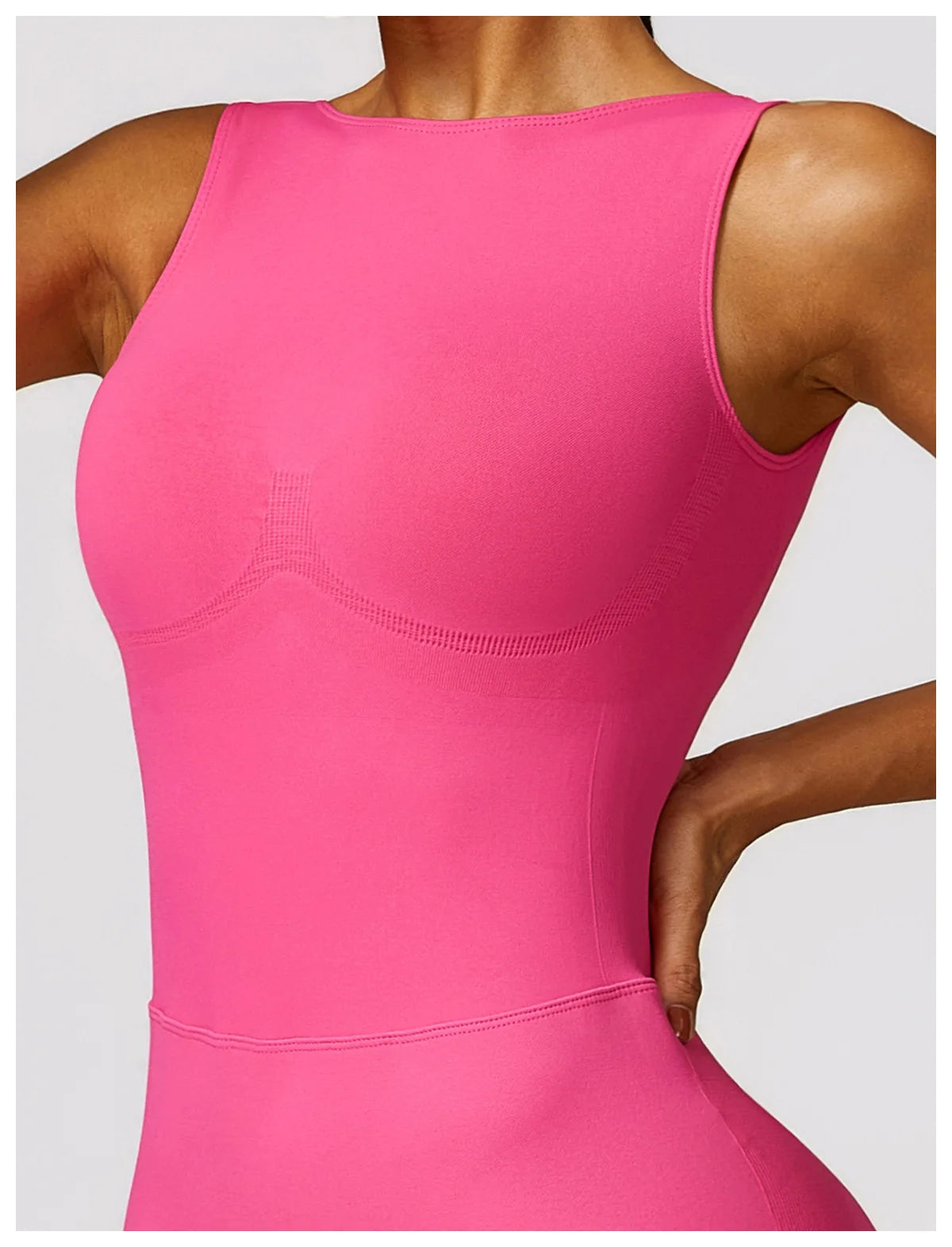 Women's Romper Yoga Hollow Backless Scrunch Seamless One Piece Outfit Fitness Overalls Playsuit Gym Sport Short Jumpsuit - The Clothing Company Sydney