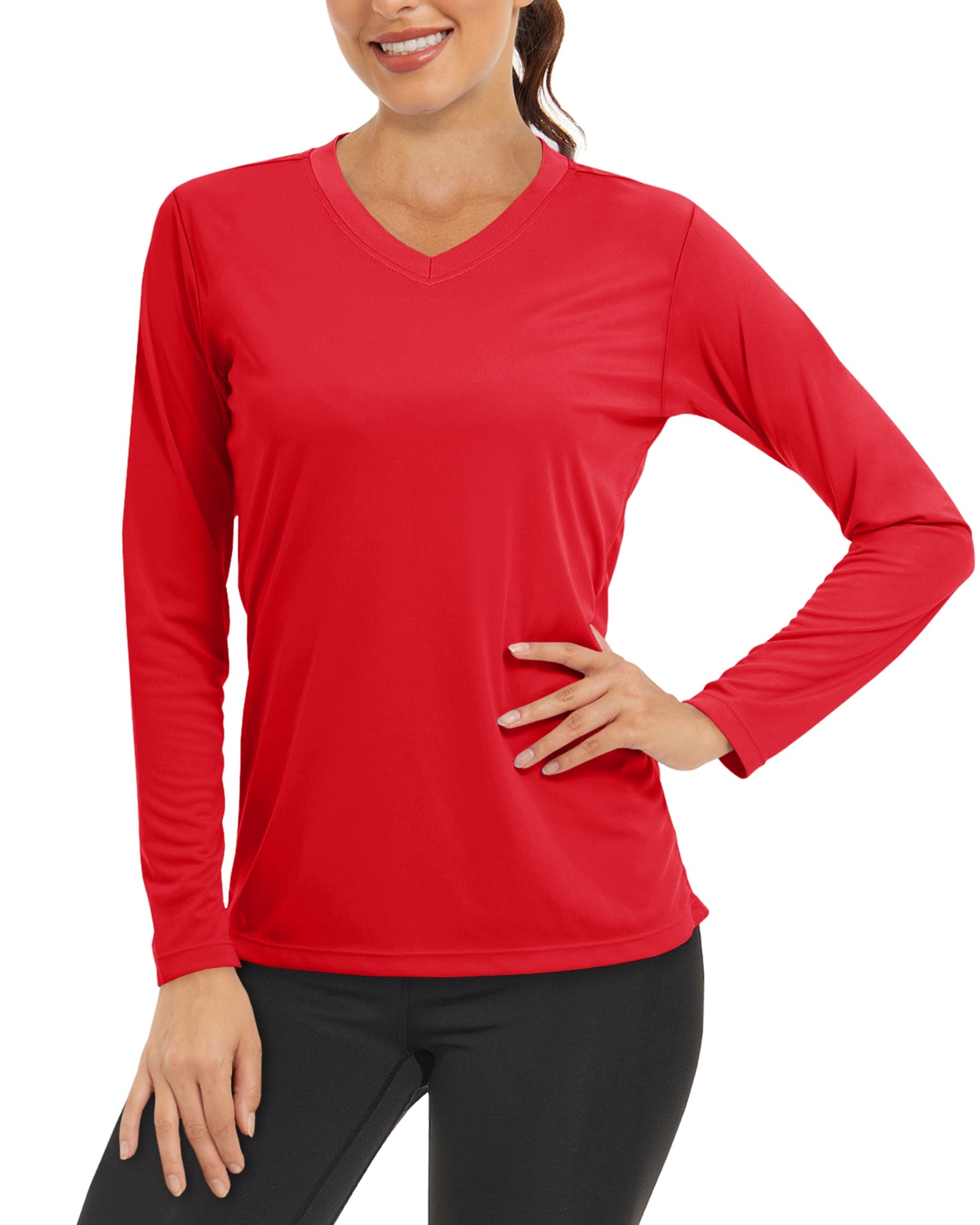 Summer Sun Protection Shirts UPF 50+ Womens Long Sleeve V Neck Shirts Lightweight Quick Dry Tee Shirts Outdoor Pullover The Clothing Company Sydney