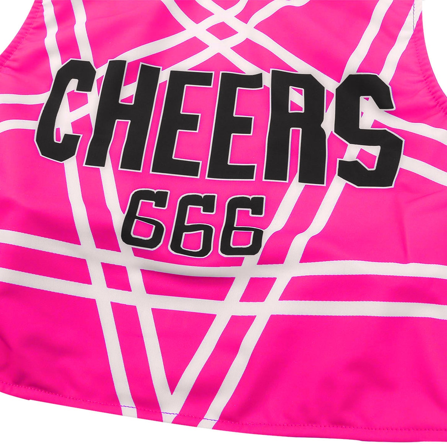 Women's Cheerleading Uniform Set Sleeveless Crop Top with Mini Pleated Skirt Cosplay Sports Stage Outfits - The Clothing Company Sydney