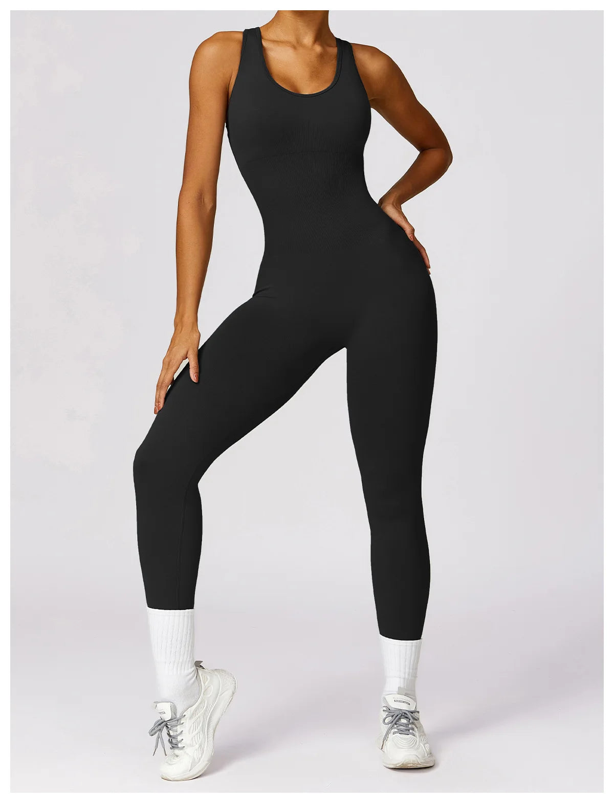 Seamless Gym Sport Jumpsuit Women Sportswear Hollow Backless Scrunch Fitness Overalls Push Up One Pieces Outfit Yoga Wear The Clothing Company Sydney