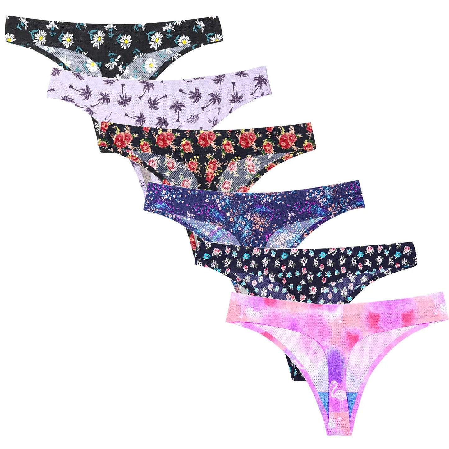 Lingerie Leopard flowers seamless Womens G String Intimates Underwear Briefs Panties Thong The Clothing Company Sydney