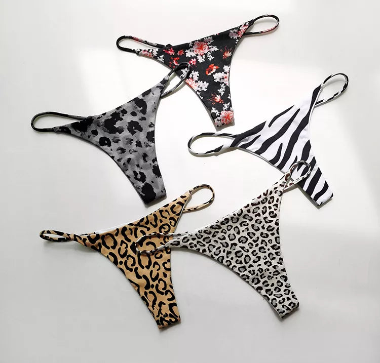 Cotton G String Leopard Women Panties Flower Sexy Briefs Thong Low Waist T-back Underwear Seamless Femlae Lingerie Size S-XXL The Clothing Company Sydney
