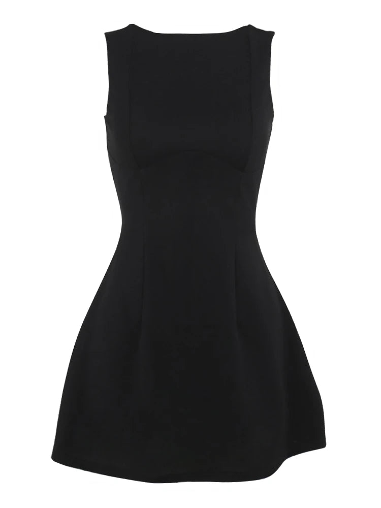 White Backless Patchwork Fashion Summer Elegant Party Mini Dress - The Clothing Company Sydney