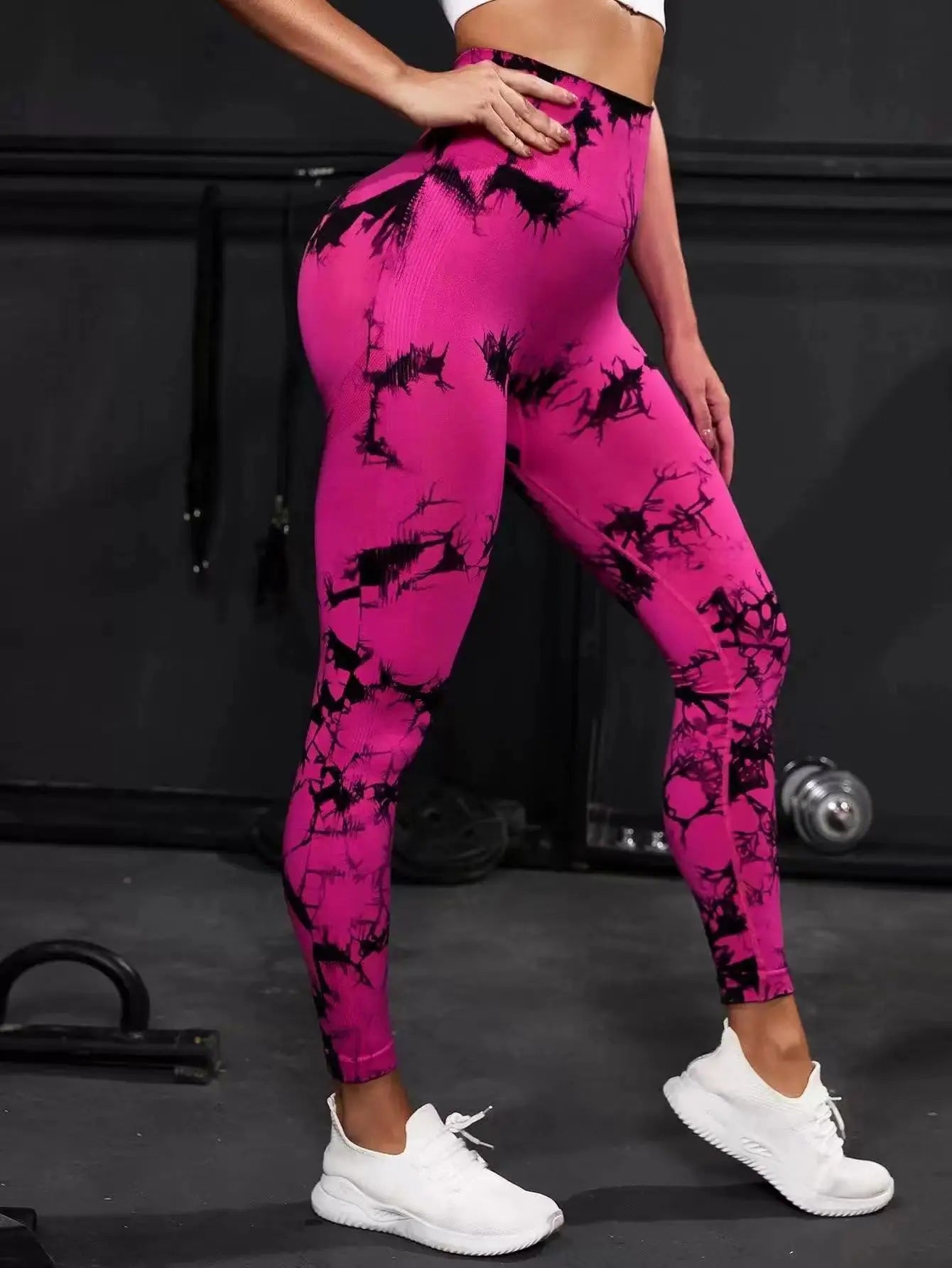 Hip Lifting Seamless Fitness Gym Leggings Tie-Dye Yoga Pants Women's Exercise Tights High Waist Workout Pants The Clothing Company Sydney