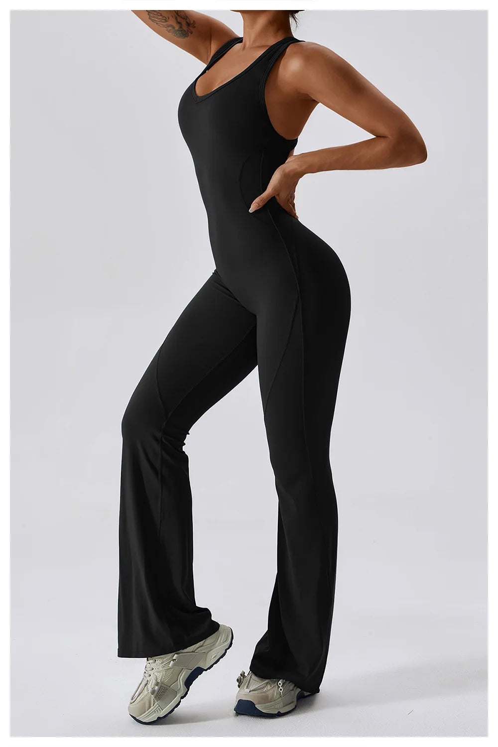 One Piece Yoga Jumpsuit Outfit Fitness Bodysuit Workout Clothes Sportwear Women's Buttock lifting Set Activewear The Clothing Company Sydney