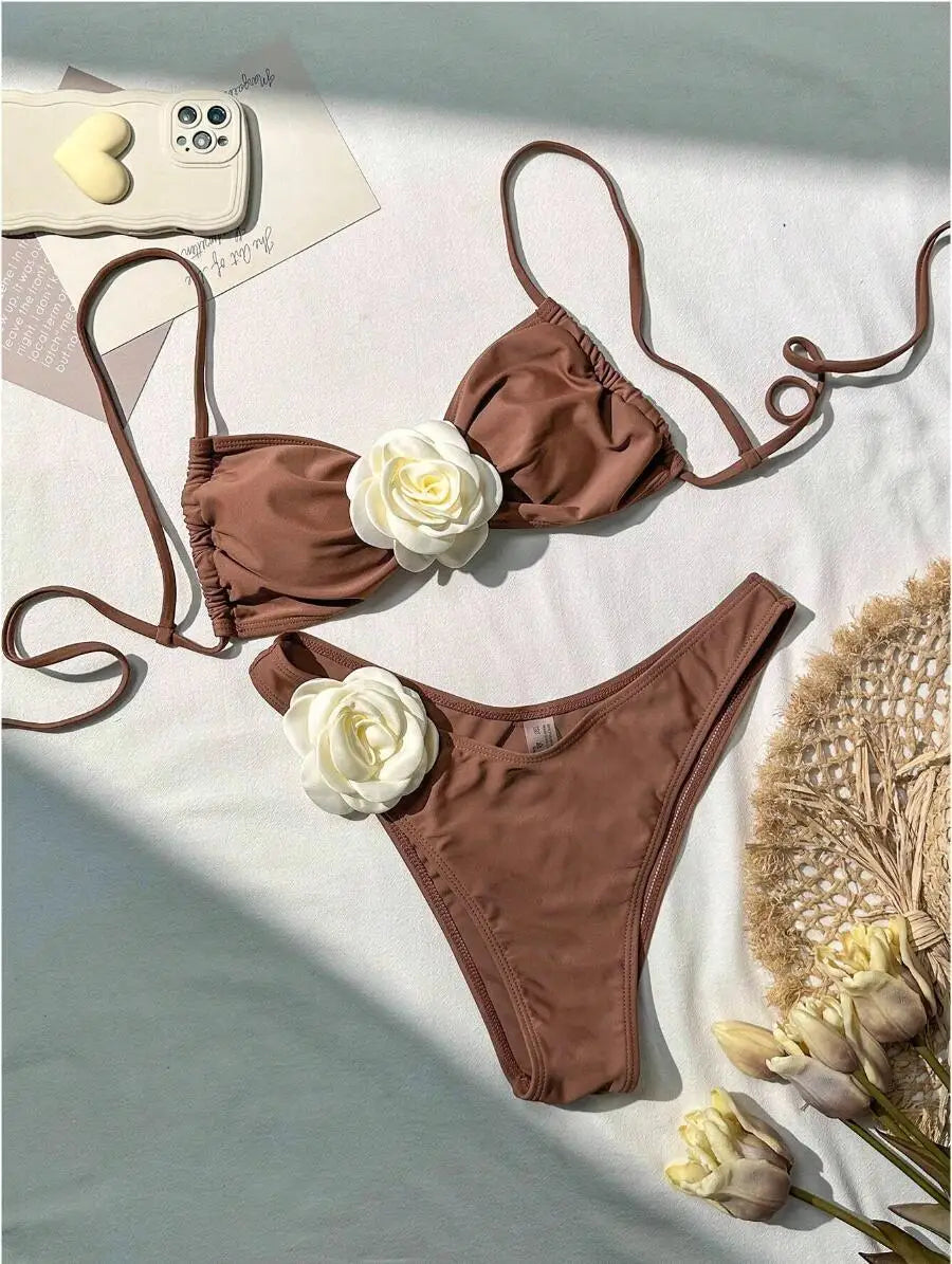 Women's Swimwear 2 Piece Swimsuit Swimming Bathing Suits Brazilian Bikini Set Beachwear Pool Bather