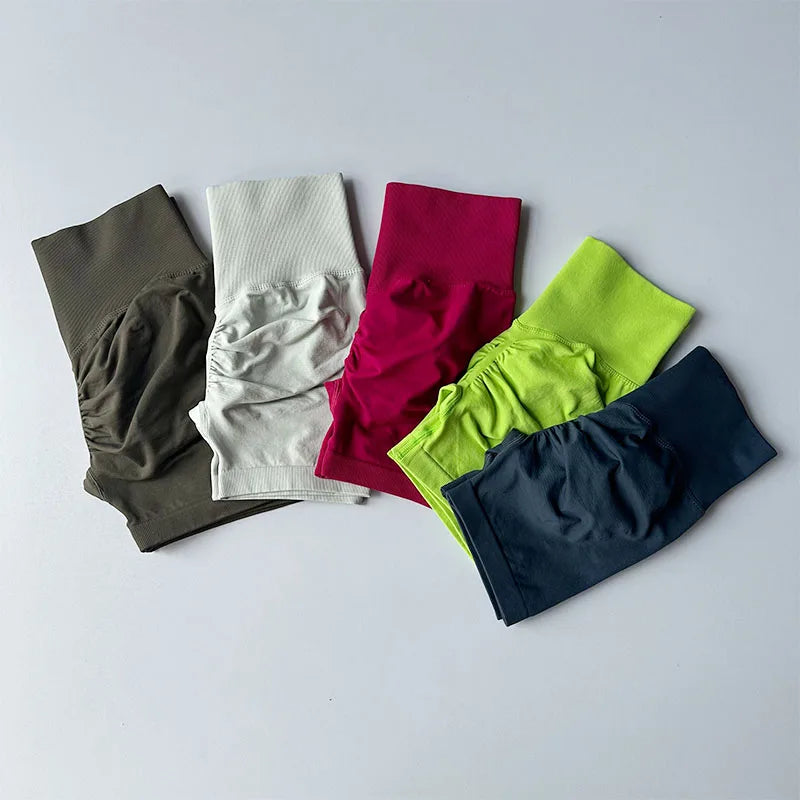 Women's Sports Shorts High Waist Running Yoga Fitness Activewear Shorts - The Clothing Company Sydney