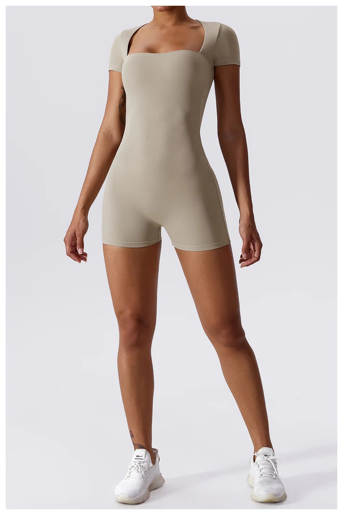 Summer Yoga Suit Women's Short One Piece Short Sleeve Gym Push Up Training Fitness Yoga Bodysuit Sportswear Outfit The Clothing Company Sydney