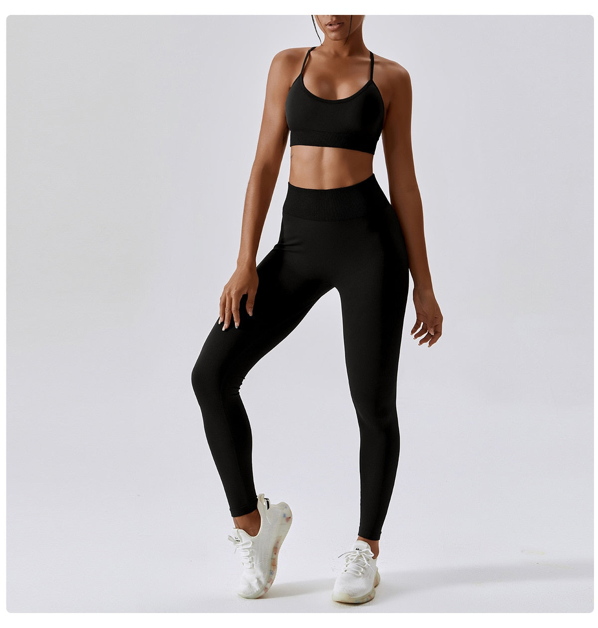 Seamless Athletic Wear Women Yoga Set 2 Piece Workout Tracksuit Sport Bra Gym Suits Fitness High Waist Running Leggings Sports Sets The Clothing Company Sydney