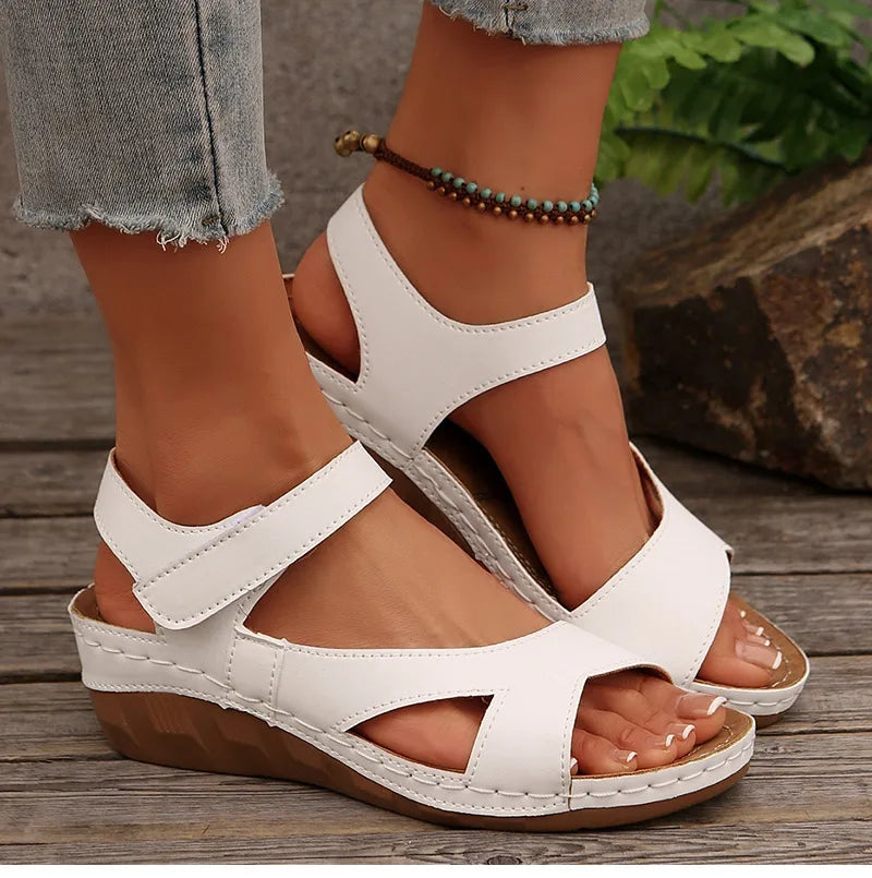Women's Summer Casual Wedges Footwear Soft Heeled Sandals The Clothing Company Sydney