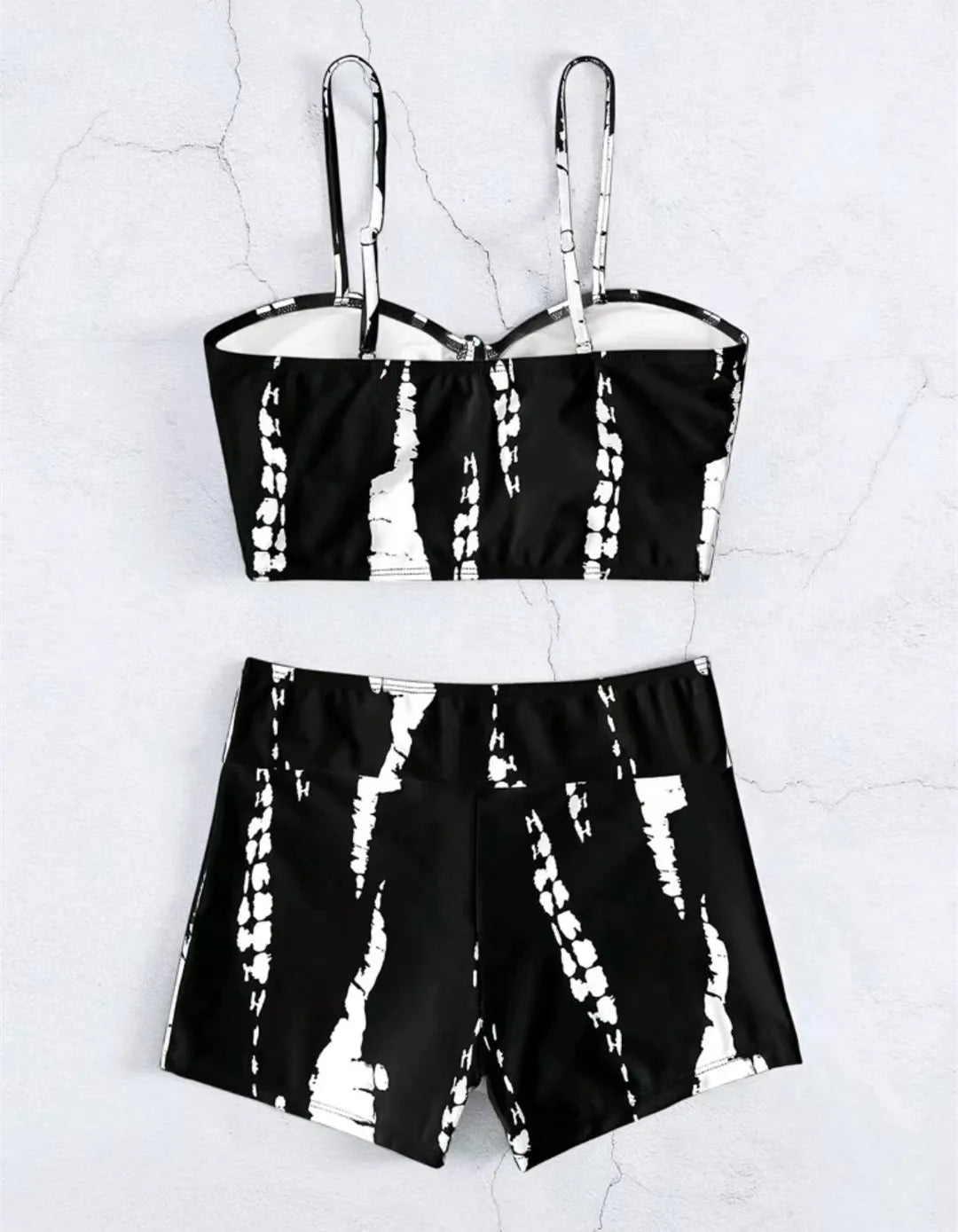 2 Piece Drawstring Front Shorts Bikinis High Waist Swimsuit Women Swimwear Bathers Bathing Swimming Swim Suit Beachwear - The Clothing Company Sydney