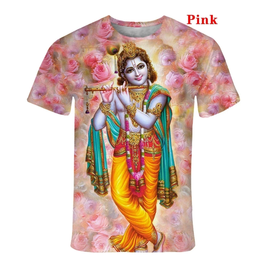 Summer Men Women 3D Print Hindu God Lord Shiva Cool Fashion T Shirt Short Sleeve T-shirt Tops - The Clothing Company Sydney