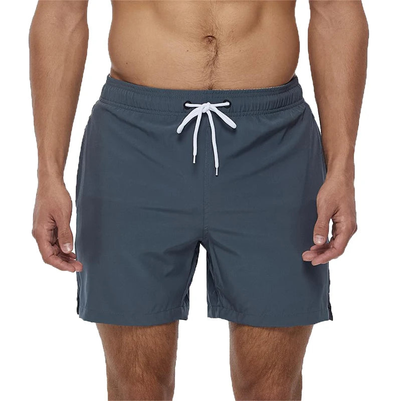 Men's Summer Swimming Board Shorts Sport Breathable Elastic Waist Mesh Liner With Pocket Shorts Swim Trunks The Clothing Company Sydney