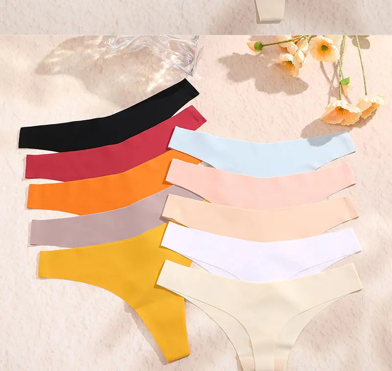 3 Pack G-String Underwear Female T-back Intimates Lingerie Seamless Low Waist Underpants Briefs The Clothing Company Sydney