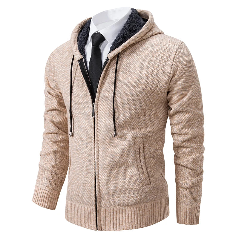Men's Casual Stand Collar Sweater Zipper Cardigan The Clothing Company Sydney