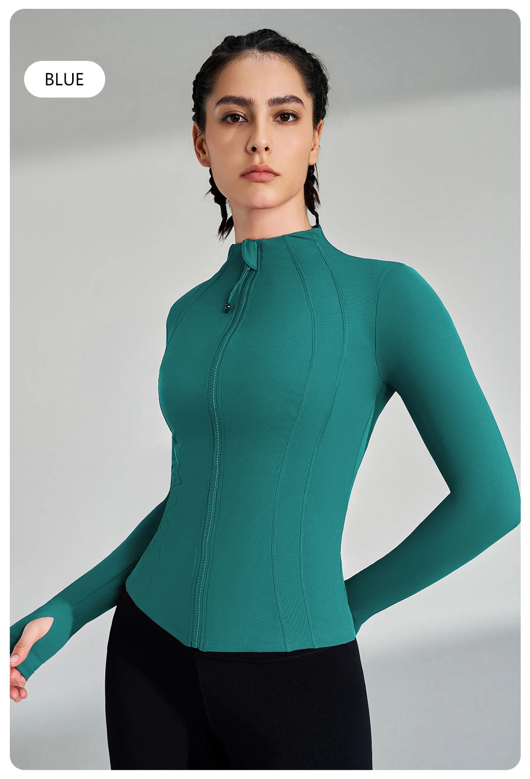 Women's Full Zip Yoga Gym Top Active Jacket The Clothing Company Sydney