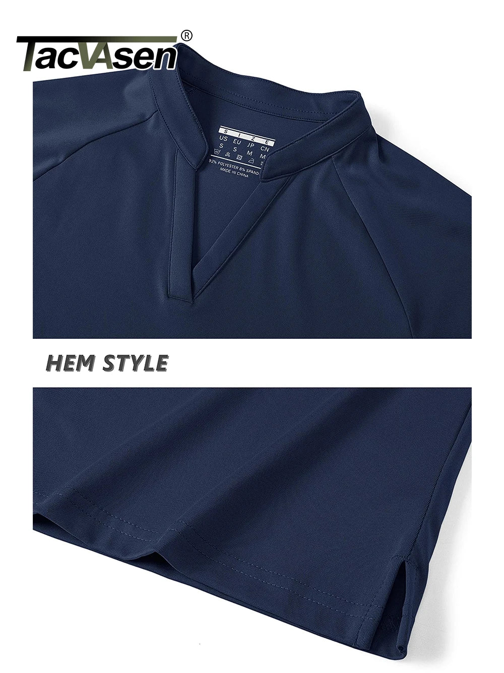 UPF 50+ V-neck Short Sleeve Golf Polo Shirts Women's Quick Dry Sun/UV Protection T-shirts Outdoor Sports Pullover Tops The Clothing Company Sydney