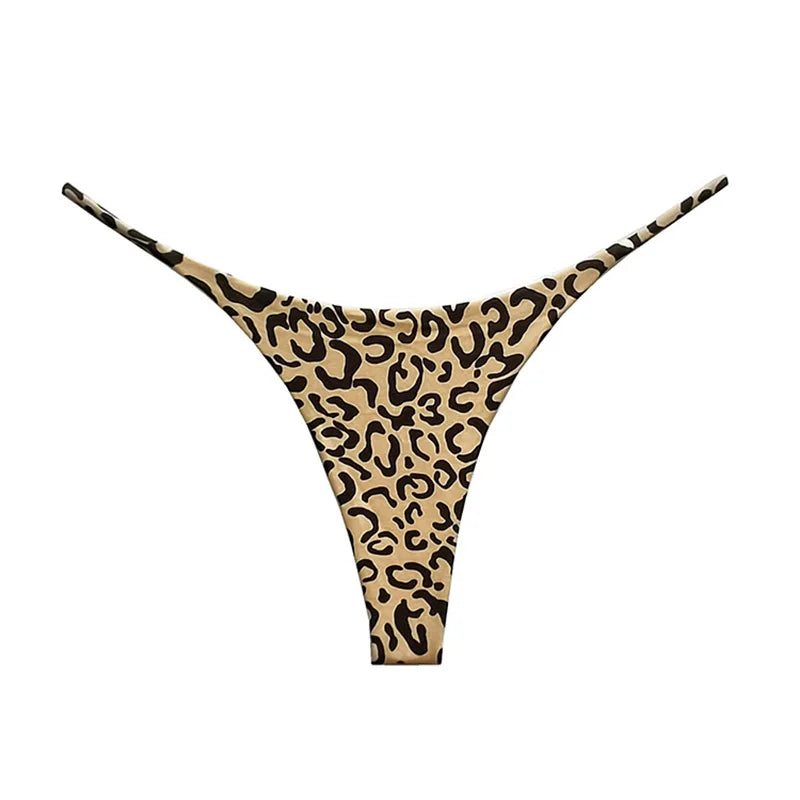 Cotton Leopard G String Women Panties Briefs Thong Low Waist T-back Bikini Underwear Seamless Lingerie - The Clothing Company Sydney