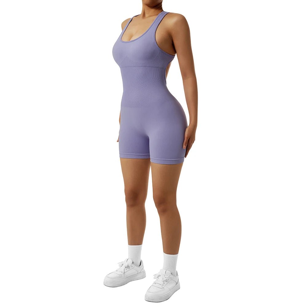 Women Yoga Shorts Sleeveless Sport Romper Bodysuits Summer Yoga Playsuits Gym Fitness Outfit Jumpsuits Activewear The Clothing Company Sydney