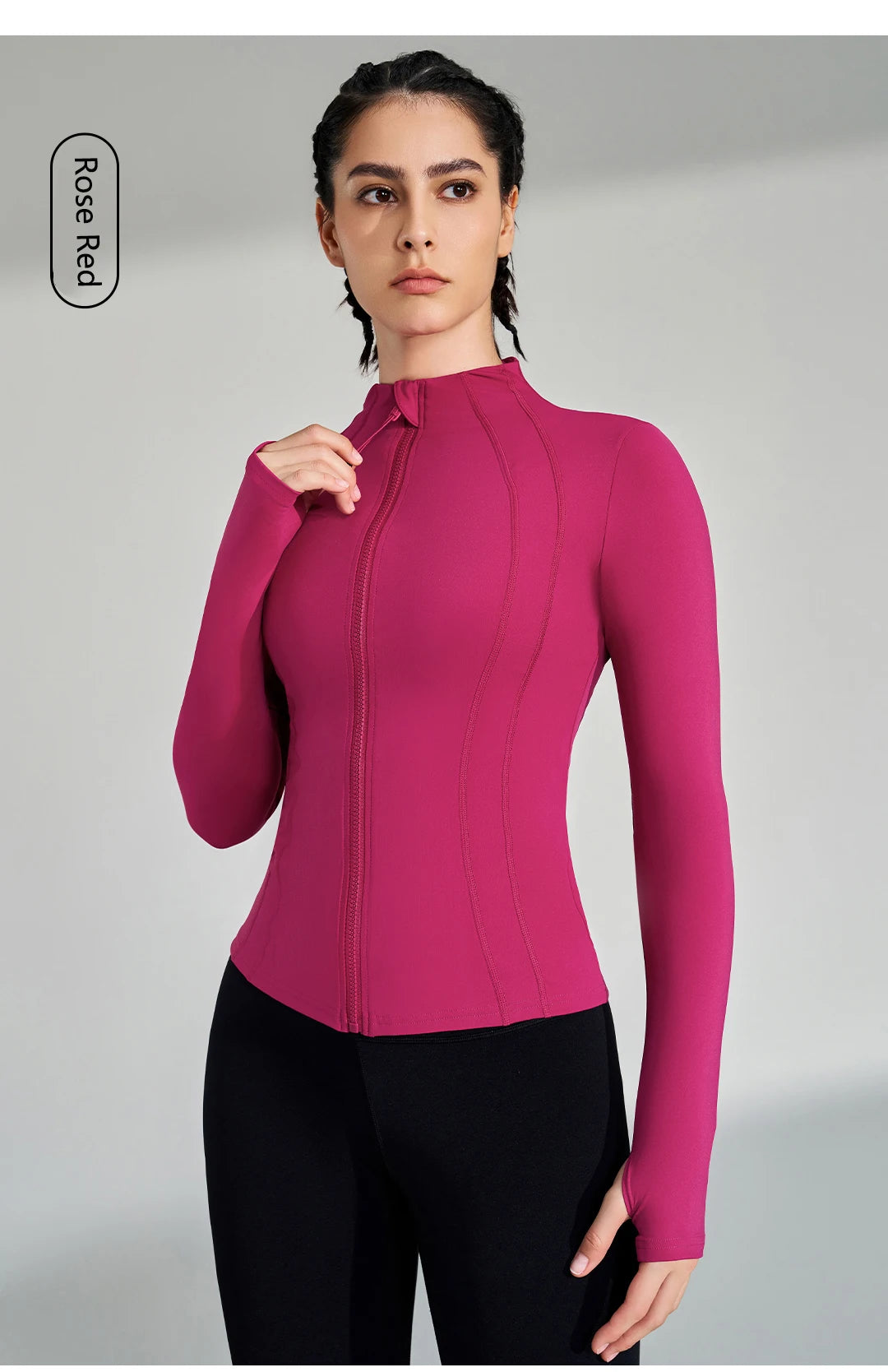 Women's Full Zip Yoga Gym Top Active Jacket The Clothing Company Sydney