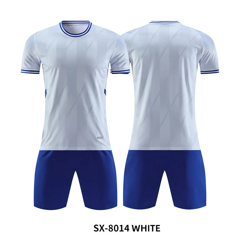 Adult Kids Customised Football Jerseys Soccer Uniform Mem Women Team Training Quick-Drying Sportswear Futsal Tracksuit Outfit