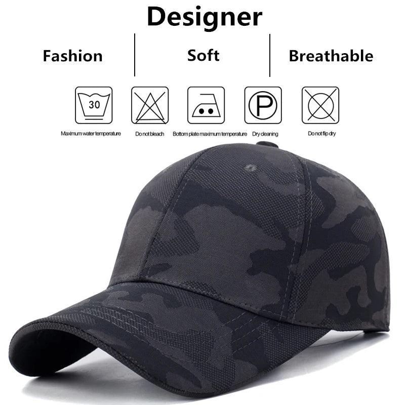 Unisex Camouflage Caps Spring and Autumn Outdoor Adjustable Casual Hats Sunscreen Hat The Clothing Company Sydney