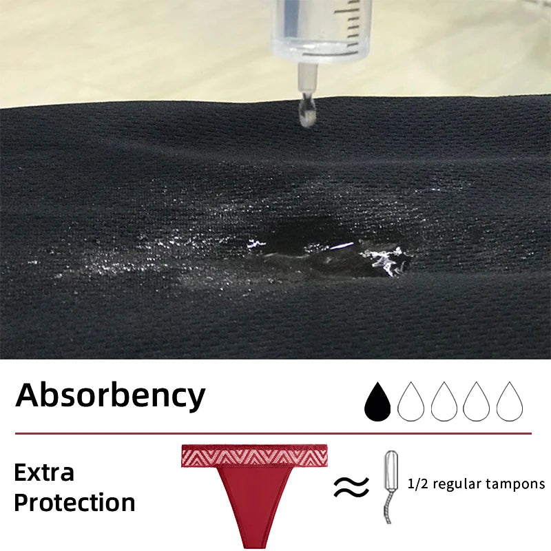 Women's Period Panties 4-Layer LeakProof Menstrual Thong Underwear Briefs The Clothing Company Sydney