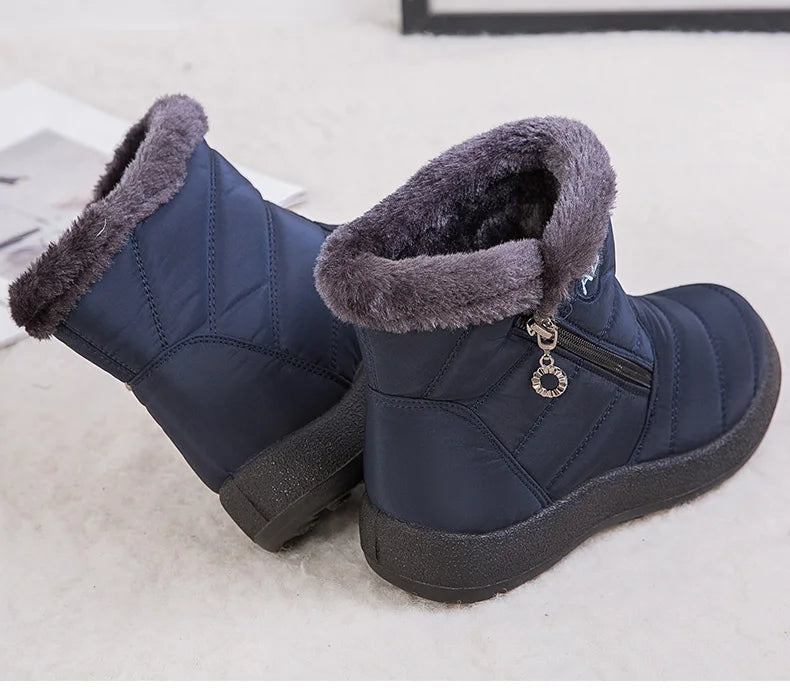 Women's Winter Ankle Boots Snow Low Heels Winter Footwear The Clothing Company Sydney