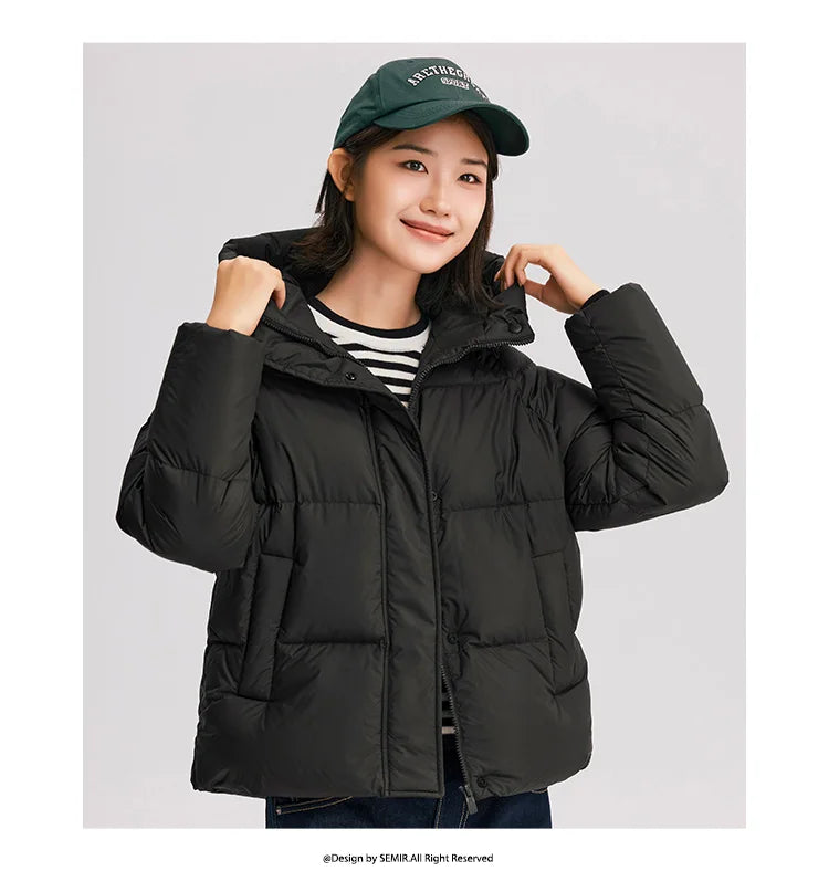 Women's Hooded Puffer Down Jacket The Clothing Company Sydney
