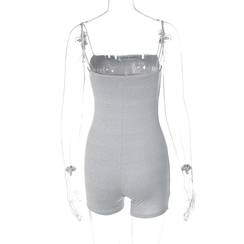 Spaghetti Strap Jumpsuit Tight Fitting Women's Summer Jumpsuit Playsuit Bodycon Short White Black Shorts Romper The Clothing Company Sydney