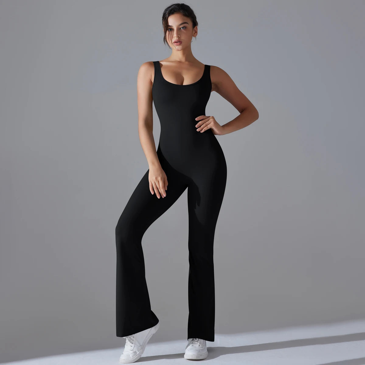 V Back Jumpsuit Gym Set Women Training Yoga Suit Sportswear Sports Fitness Rompers Stretch Workout Bodysuits The Clothing Company Sydney