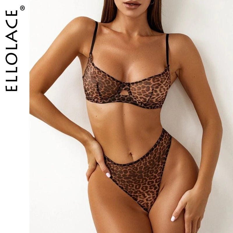 Seamless Bra Set See Through Lingerie Outfit Fine Lace Underwear Intimate 2 Piece Set - The Clothing Company Sydney