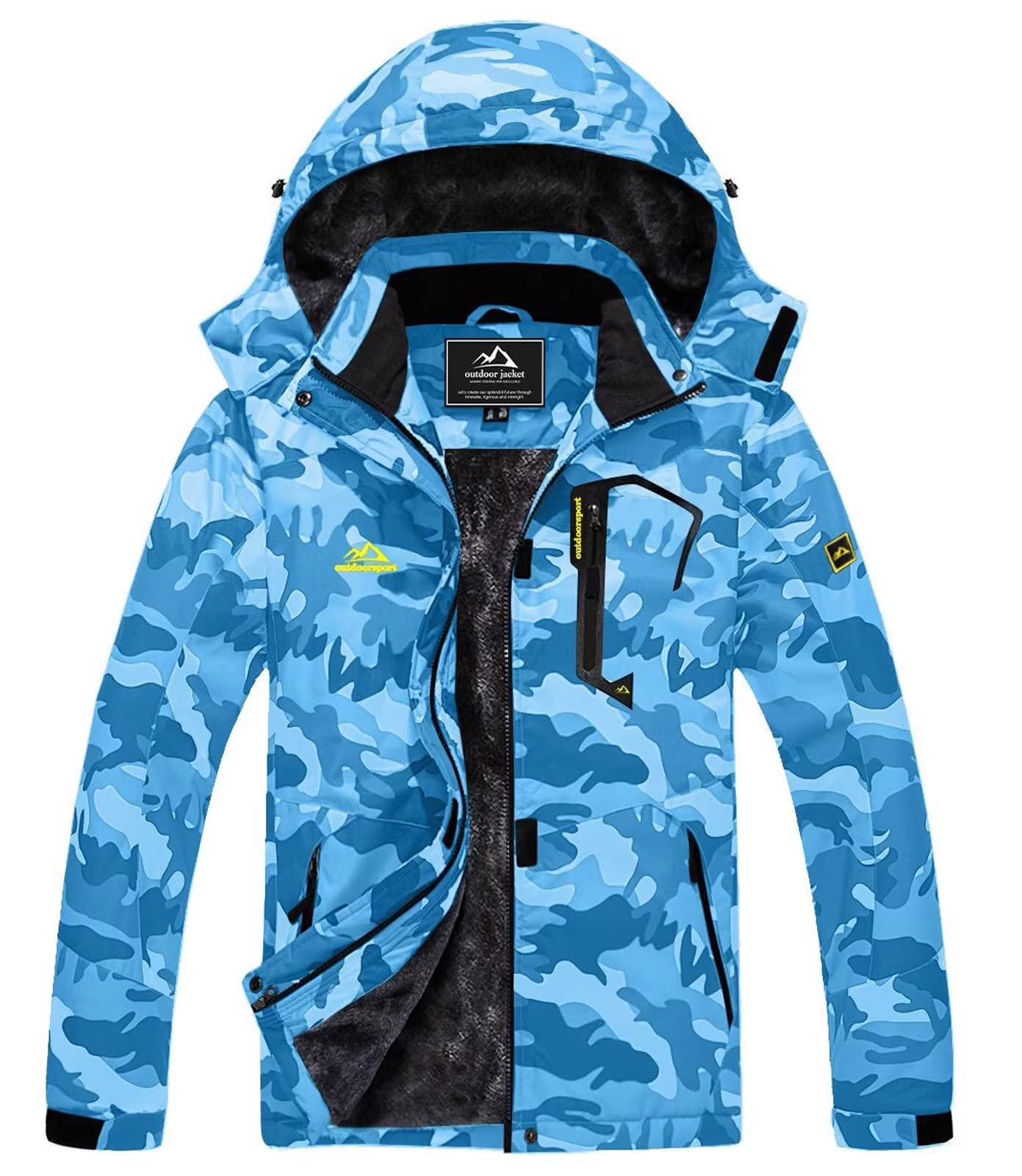 Winter Fashion Ski Snowboard Jacket Women's Thermal Fleece Waterproof Fish Casual Work Rain Jacket Coat Windbreaker Parka The Clothing Company Sydney
