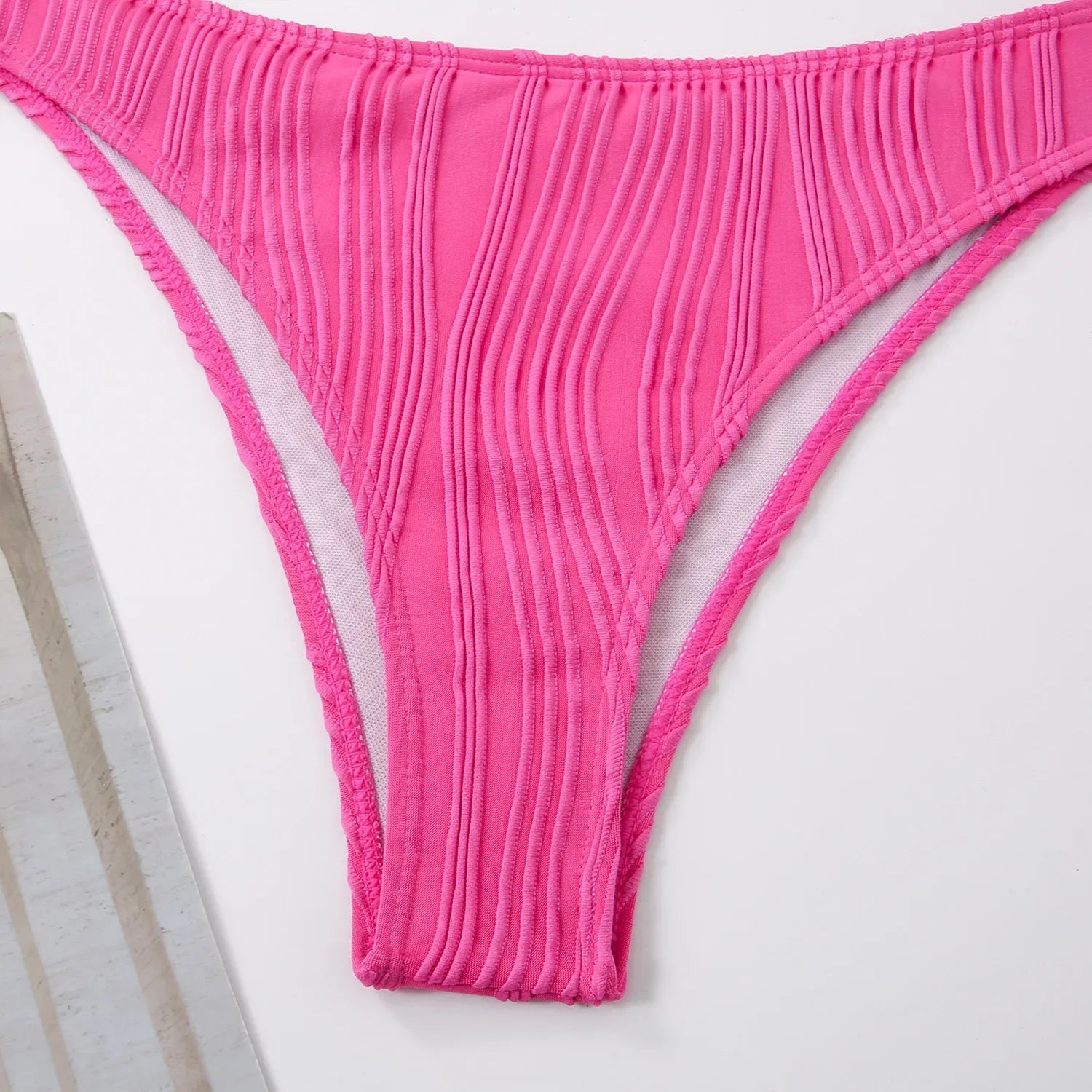 2 Piece Wrinkled Crinkled Bikini Swimwear Swimsuit Two-pieces Bikini Set High Cut Bathing Suit Swim Beach Wear The Clothing Company Sydney