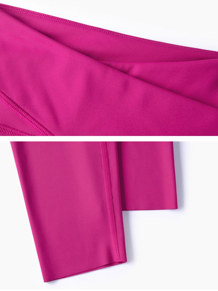 Women's Double Layer Abdominal Tightening Fitness Yoga Pants High Waist Hip Lifting Gym Sports Leggings Nude Tights The Clothing Company Sydney