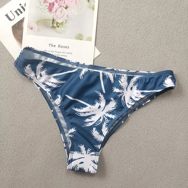 2 Piece Print Tankini Set Tied Halter Swimsuit Women Swimwear Summer Backless Beach Bathing Suit Bikii The Clothing Company Sydney