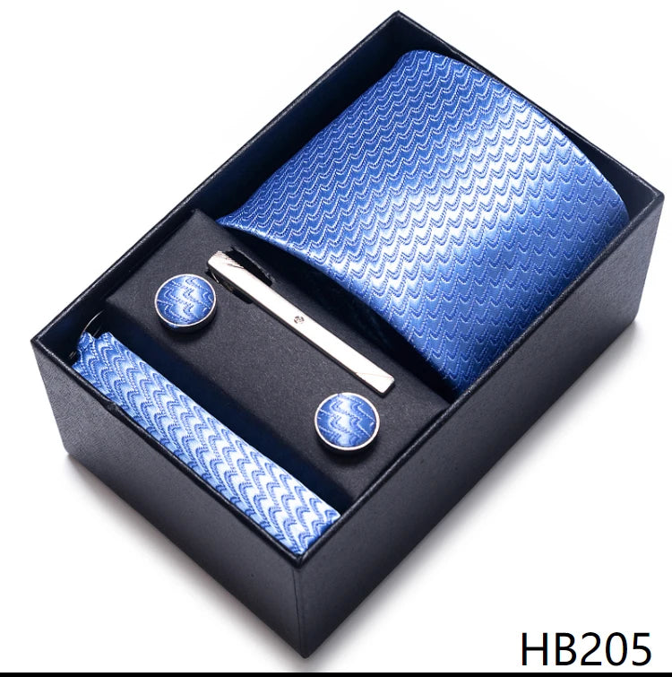 7.5 cm Business Ties Hanky Cufflink Set Tie Clips Green Necktie Corbatas For Men Wedding In Gift Box The Clothing Company Sydney