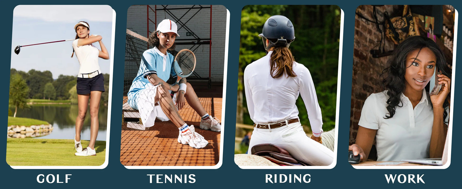 UPF 50+ Performance Polo Shirts Women's Quick Dry Short Sleeve T-shirts Athletic Tennis Golf Shirt Polo Top - The Clothing Company Sydney